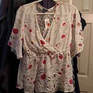 Floral Babydoll Blouse